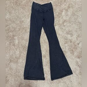 Acid Washed Flare Leggings